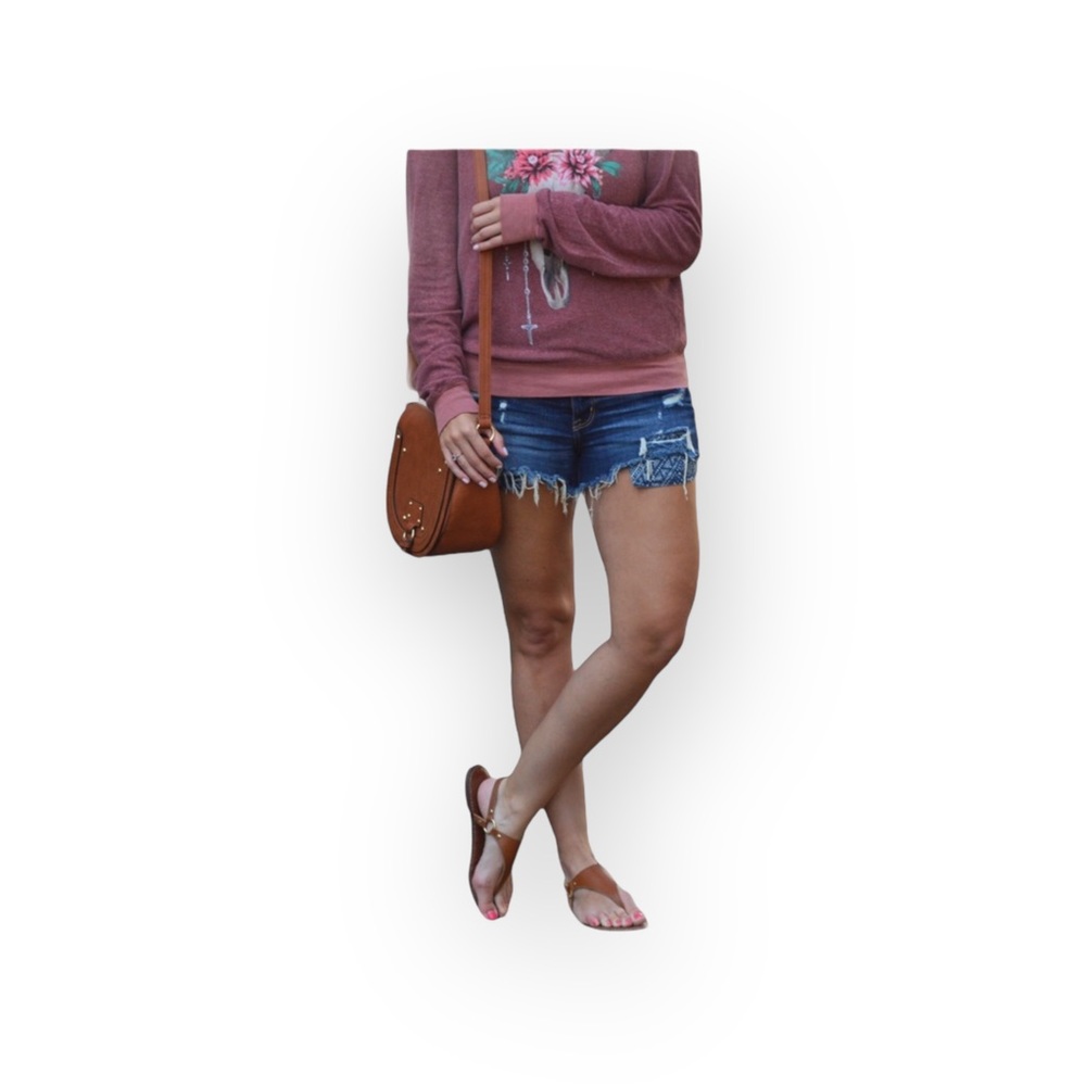 HTF: OG Wildfox ☻ Desert Dahlia Baggy Beach Jumper ☻ ︎BBJ Sweatshirt ☻ Fox Fur - Picture 4 of 16